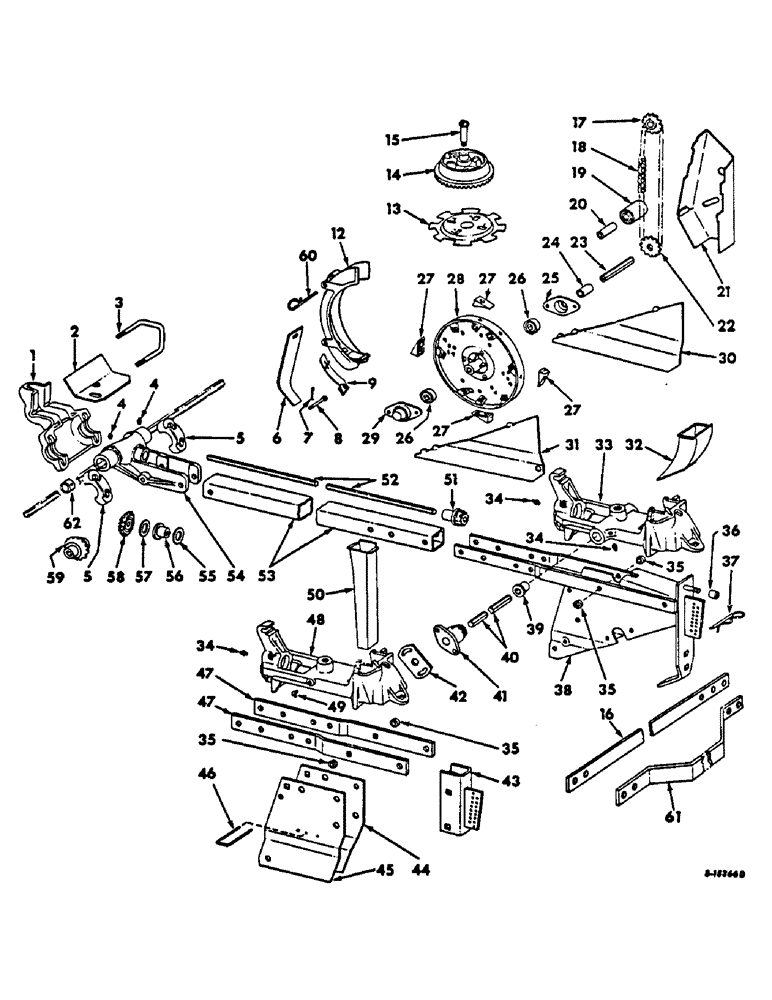 Схема запчастей Case IH 58-SERIES - (P-15) - HILL DROP AND DRILL UNIT, ONE PER ROW 