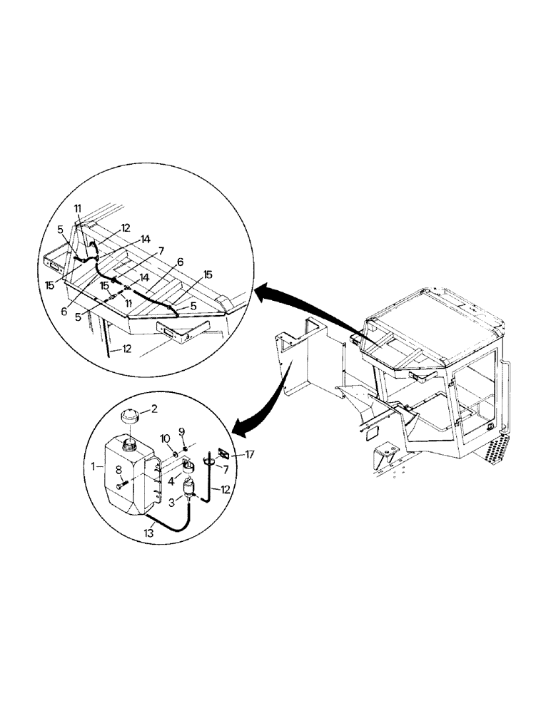 Схема запчастей Case IH KR-1225 - (10-29) - WINDOW WASHER Options & Miscellaneous