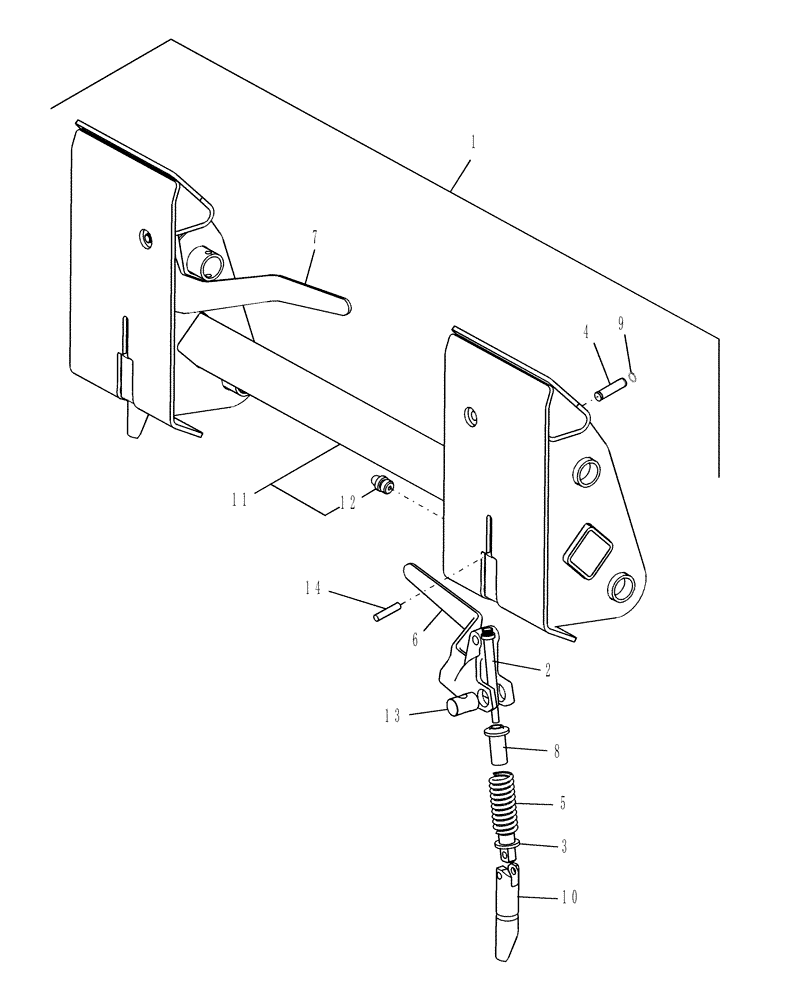 Схема запчастей Case IH L340 - (010) - QUICK-ATTACH ADAPTER PLATE - 716653136 & 716653176 