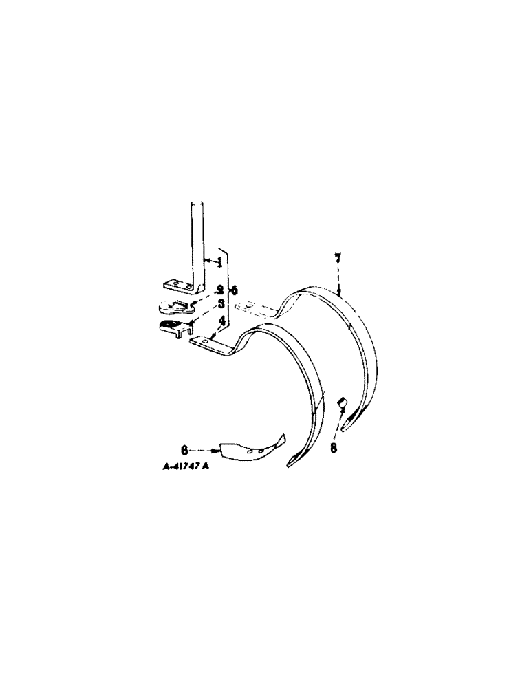 Схема запчастей Case IH INTERNATIONAL - (A-47) - REAR SECTIONS, SPRING TEETH, SINGLE 