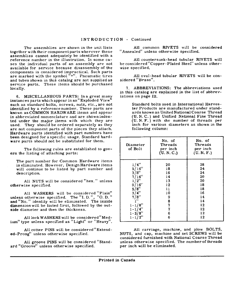 Схема запчастей Case IH 100 - (00-02B) - INTRODUCTION, CONTINUED 