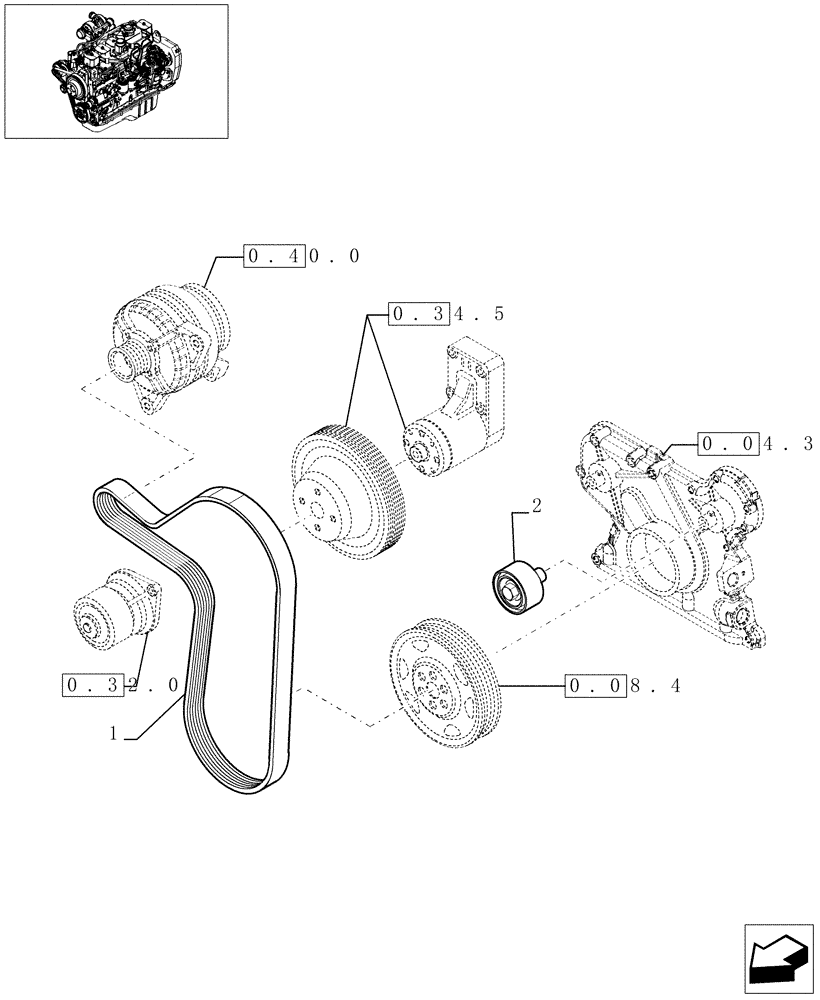 Схема запчастей Case IH F4GE0684C D600 - (0.34.0[01]) - WATER PUMP - CONTROL  (504024933) 