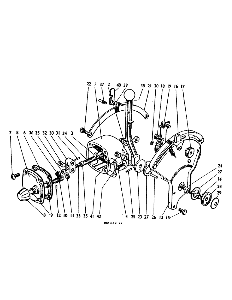 Схема запчастей Case IH 780 - (040) - CONTROL LEVER AND QUADRANT (07) - HYDRAULIC SYSTEM