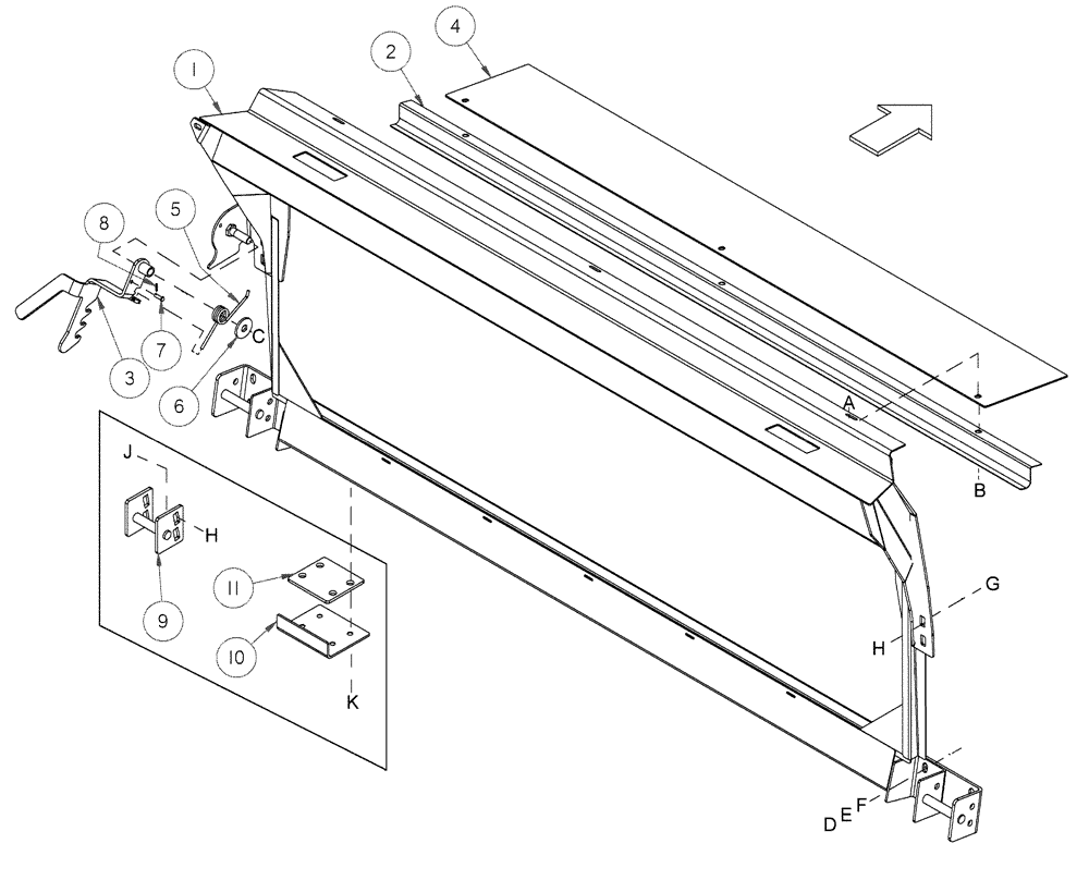 Схема запчастей Case IH 2152 - (09-69) - CASE 10, 20, AND 88 SERIES ADAPTER COMPLETION 