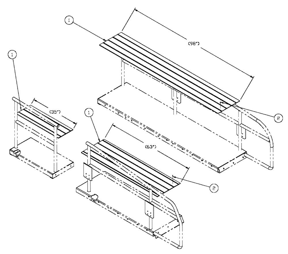 Схема запчастей Case IH FLX4300 - (04-017) - MATTING, WALKWAYS Frame & Suspension