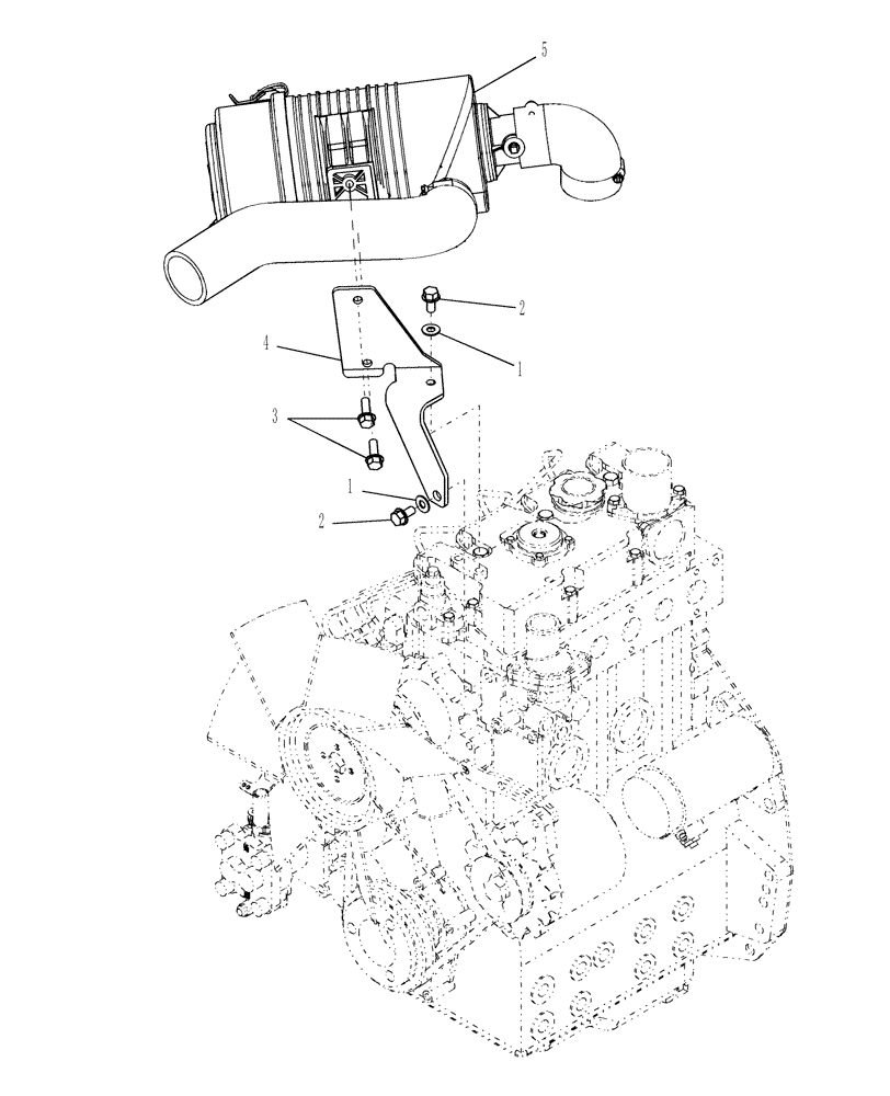 Схема запчастей Case IH FARMALL 35 - (02.05) - AIR CLEANER (02) - ENGINE EQUIPMENT