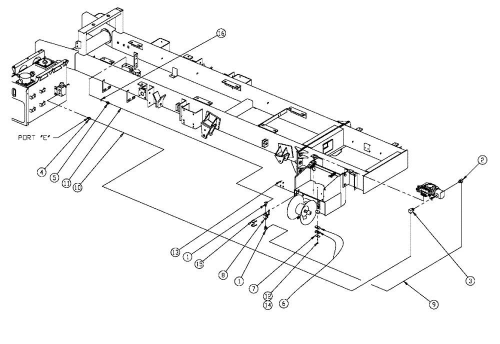 Схема запчастей Case IH FLX810 - (12-010) - PRESSURE WASHER W/WET KIT HYD Pressure Washer