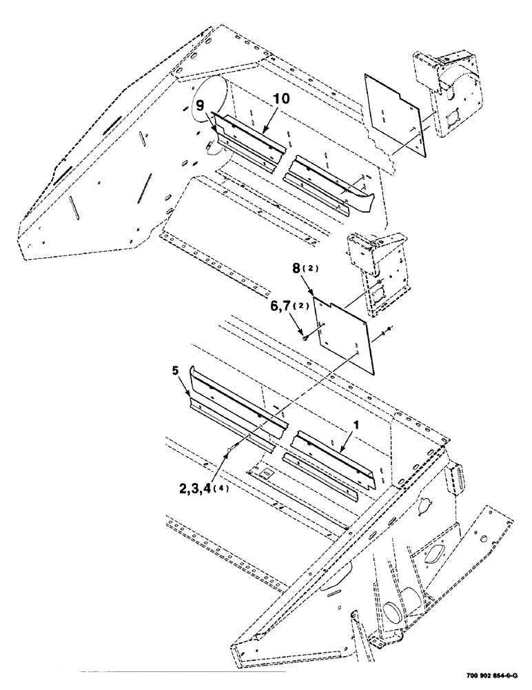 Схема запчастей Case IH 8840 - (9-12) - HAY CONDITIONER CLOSEUP KIT (16 FOOT), (HK60600 HAY (88) - ACCESSORIES