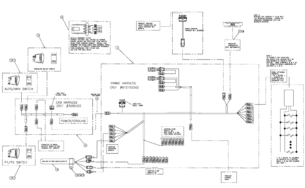 Схема запчастей Case IH SPX3200 - (12-004) - AIM COMMAND ELECTRICAL GROUP (06) - ELECTRICAL