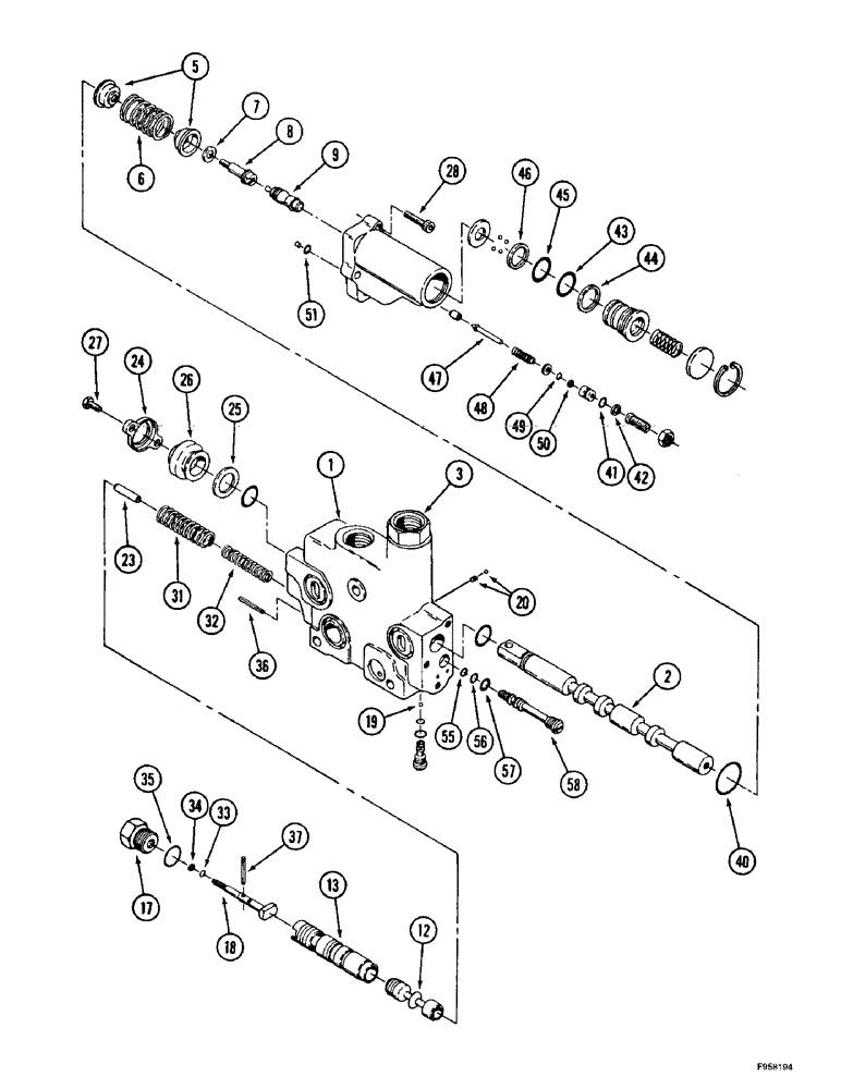 Схема запчастей Case IH 9350 - (8-72) - HYDRAULIC REMOTE VALVE SECTION, SECOND AND THIRD SECTIONS WITH B PORT LOAD LOCK AND FLOAT (08) - HYDRAULICS