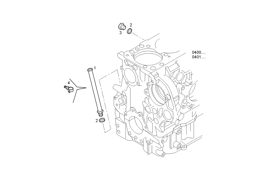 Схема запчастей Case IH F3CE0684B E003 - (2712.020) - OIL DIPSTICK PIPE 