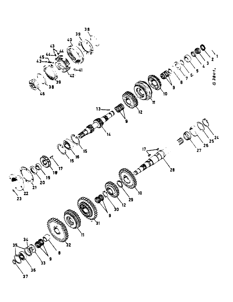 Схема запчастей Case IH 724 - (138) - GEARSHIFT TRANSMISSION, SYNCHRONIZER (06) - POWER TRAIN