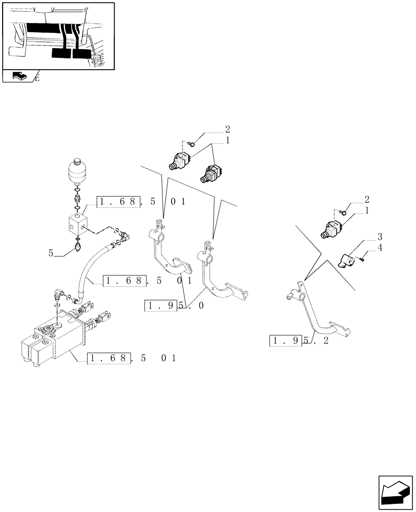 Схема запчастей Case IH PUMA 225 - (1.75.0[10]) - BRAKE SYSTEM AND CLUTCH PEDAL SWITCHES (06) - ELECTRICAL SYSTEMS