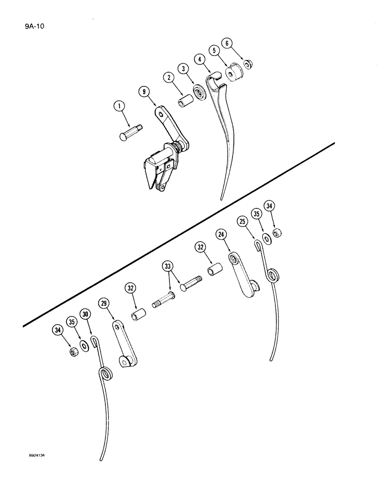 Схема запчастей Case IH 1020 - (9A-10) - AUXILIARY PICKUP TINES, PLASTIC AND STEEL (58) - ATTACHMENTS/HEADERS