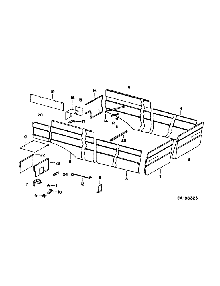 Схема запчастей Case IH 1420 - (20-06) - SEPARATOR, SHIELDS AND TRIM Separation