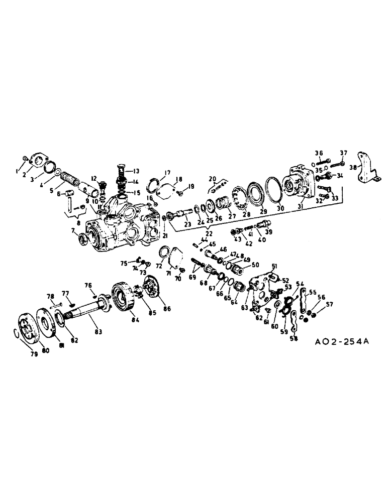 Схема запчастей Case IH 884 - (12-39) - FUEL INJECTION PUMP, BOSCH CR PUMP, ENGINE SERIAL NO. 053569 AND BELOW Power