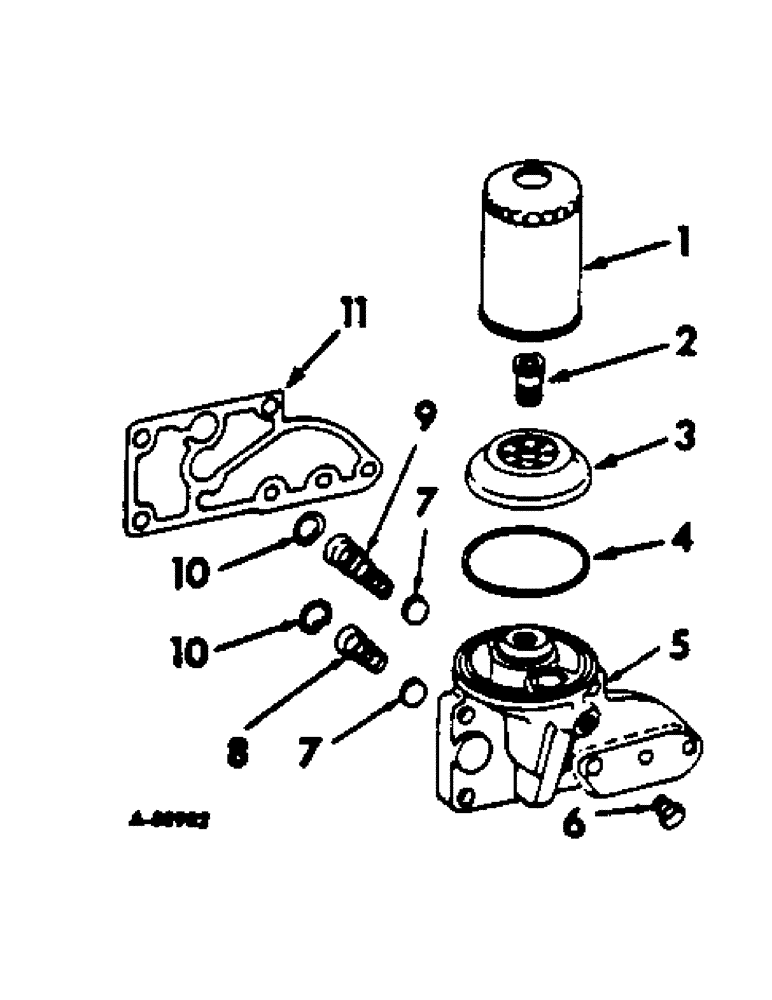 Схема запчастей Case IH C-301 - (E-43) - LUBRICATING OIL FILTER, SPIN-ON TYPE, 616 AND 622 COTTON PICKERS W/O OIL COOLER 