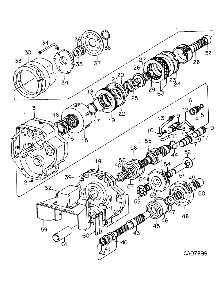 Схема запчастей Case IH 5288 - (07-46) - DRIVE TRAIN, INDEPENDENT POWER TAKE-OFF, DUAL SPEED (04) - Drive Train