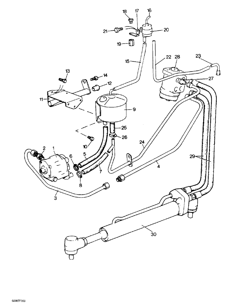 Схема запчастей Case IH 885N - (5-08) - HYDROSTATIC STEERING SYSTEM, 885, 885H AND 885N TRACTORS (05) - STEERING