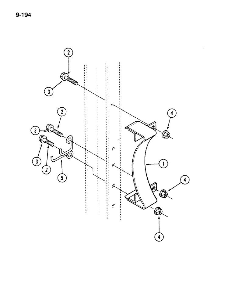 Схема запчастей Case IH 1620 - (9-194) - STRAW SPREADER PULLEY SHIELD AND BELT GUIDE, FOR RICE COMBINE (19) - STRAW SPREADER & CHOPPER