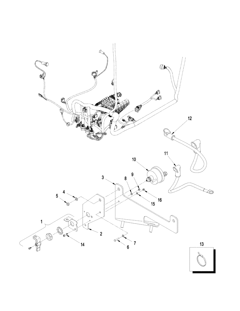 Схема запчастей Case IH STEIGER 435 - (04-40) - CAB POWER CUT-OFF SWITCH (04) - ELECTRICAL SYSTEMS