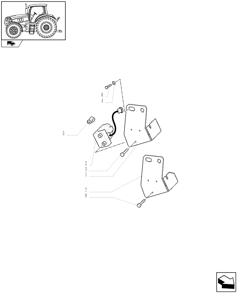 Схема запчастей Case IH PUMA 125 - (1.75.0/11) - RADAR UNIT - JAPAN (VAR.333703) (06) - ELECTRICAL SYSTEMS