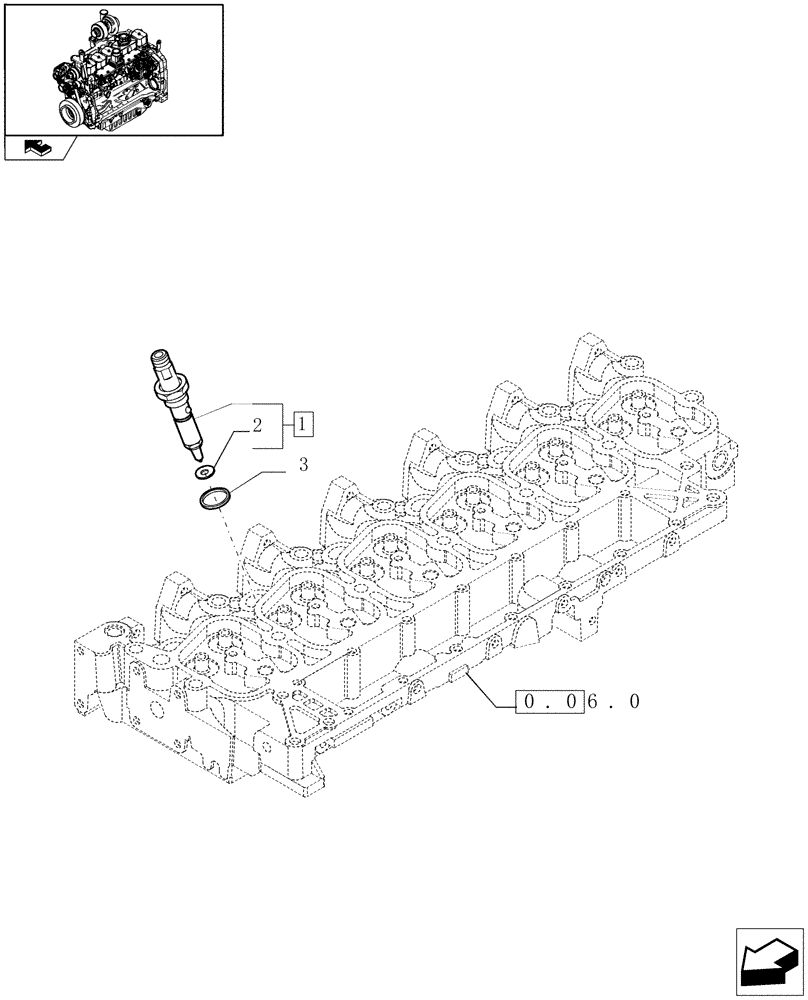 Схема запчастей Case IH F4GE9684B J600 - (0.14.0[02]) - INJECTION EQUIPMENT - INJECTOR (2855398) 