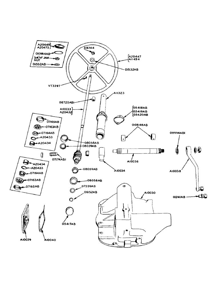 Схема запчастей Case IH 900 - (110) - STEERING GEAR (05) - STEERING