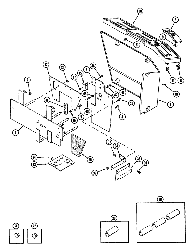 Схема запчастей Case IH 2096 - (9-358) - CONTROL CONSOLE (09) - CHASSIS/ATTACHMENTS