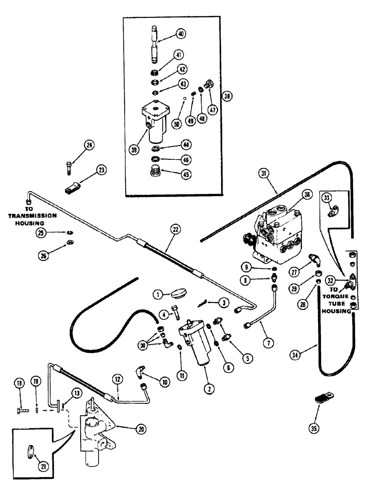 Схема запчастей Case IH 1370 - (122) - DIFFERENTIAL, DIFFERENTIAL LOCK MECHANISM (06) - POWER TRAIN