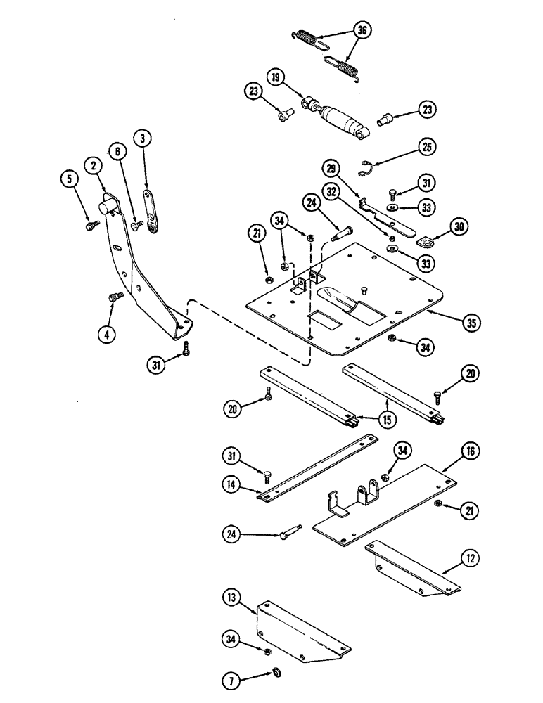 Схема запчастей Case IH 2290 - (9-530) - SEAT, ISOLATOR KIT (09) - CHASSIS/ATTACHMENTS