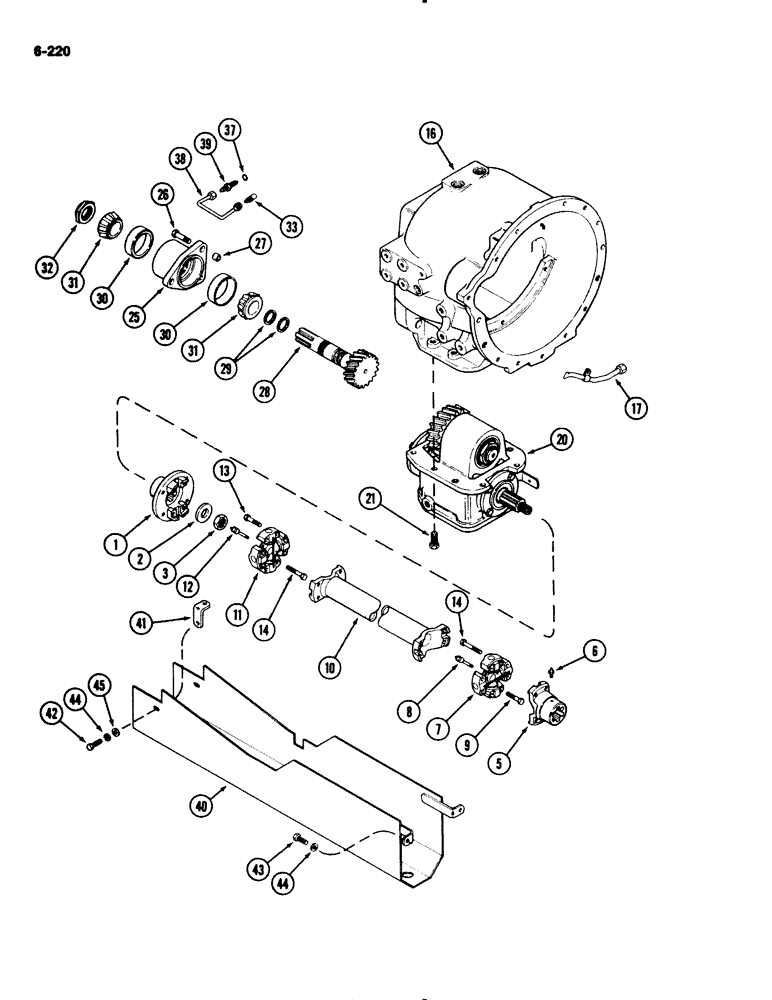 Схема запчастей Case IH 2294 - (6-220) - POWER TRAIN, MFD TRACTORS, CARRARO AXLE (06) - POWER TRAIN