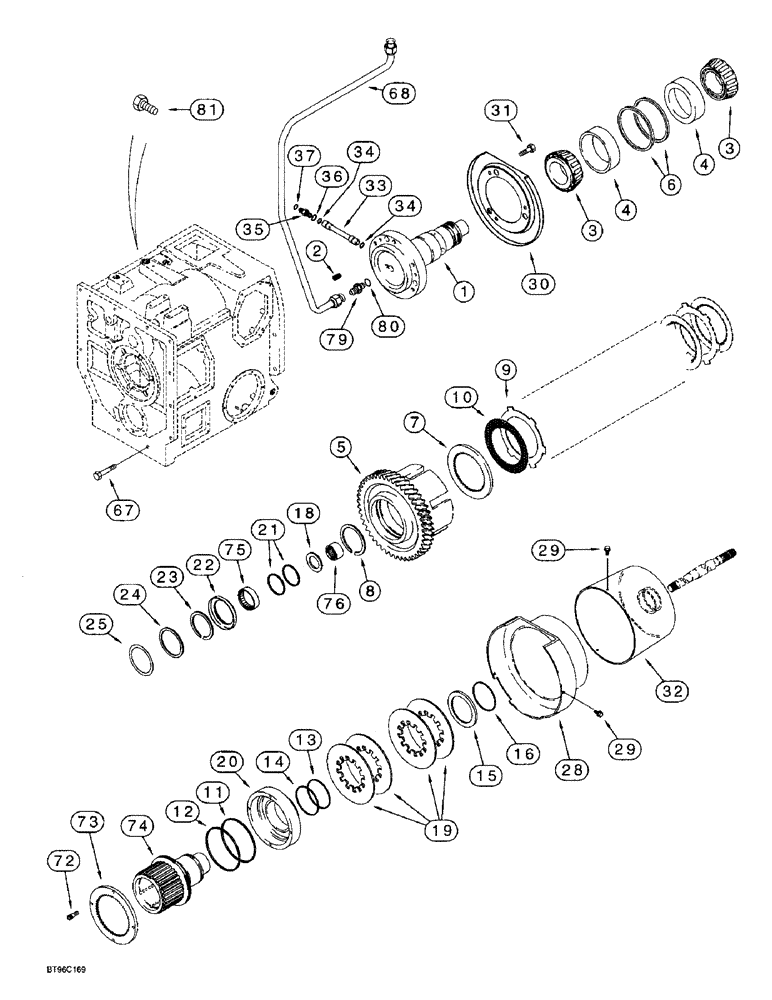 Схема запчастей Case IH 8910 - (6-062) - MECHANICAL FRONT DRIVE (06) - POWER TRAIN