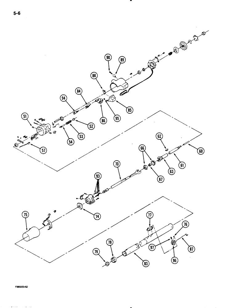 Схема запчастей Case IH 9130 - (5-06) - STEERING COLUMN ASSEMBLY, [CONT] (05) - STEERING