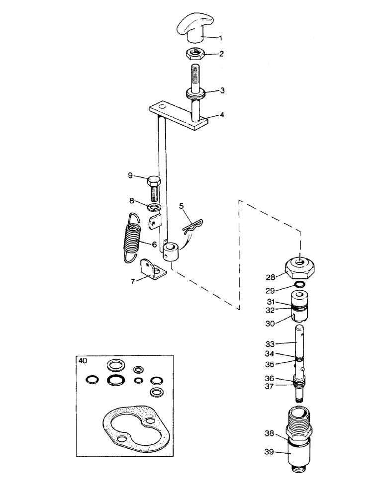 Схема запчастей Case IH 1290 - (K-13) - DUMP VALVE ASSEMBLY AND PARTS (07) - HYDRAULICS