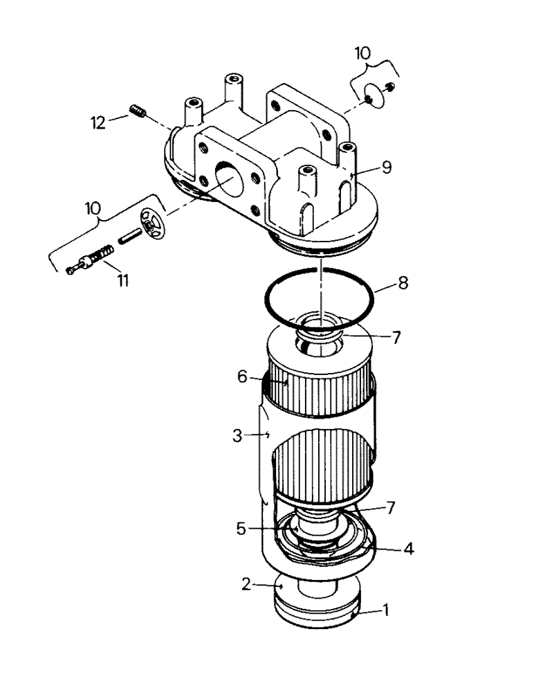 Схема запчастей Case IH STEIGER - (08-14) - OIL FILTER ASSEMBLY (07) - HYDRAULICS