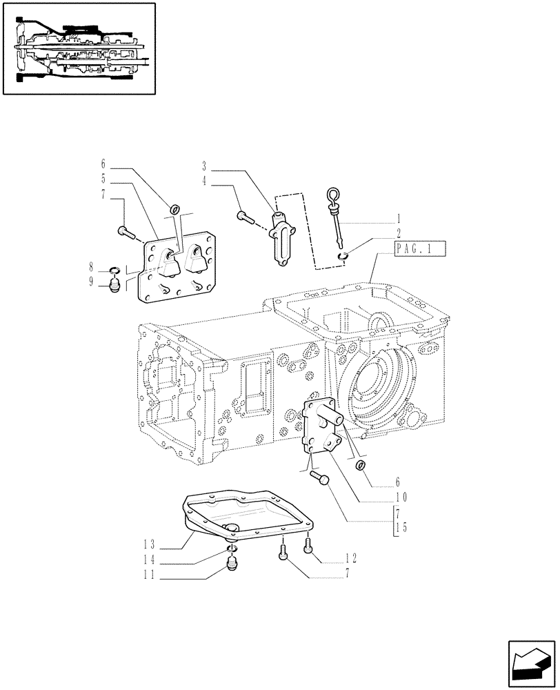 Схема запчастей Case IH JX1095N - (1.21.0[02]) - TRACTOR BODY (03) - TRANSMISSION