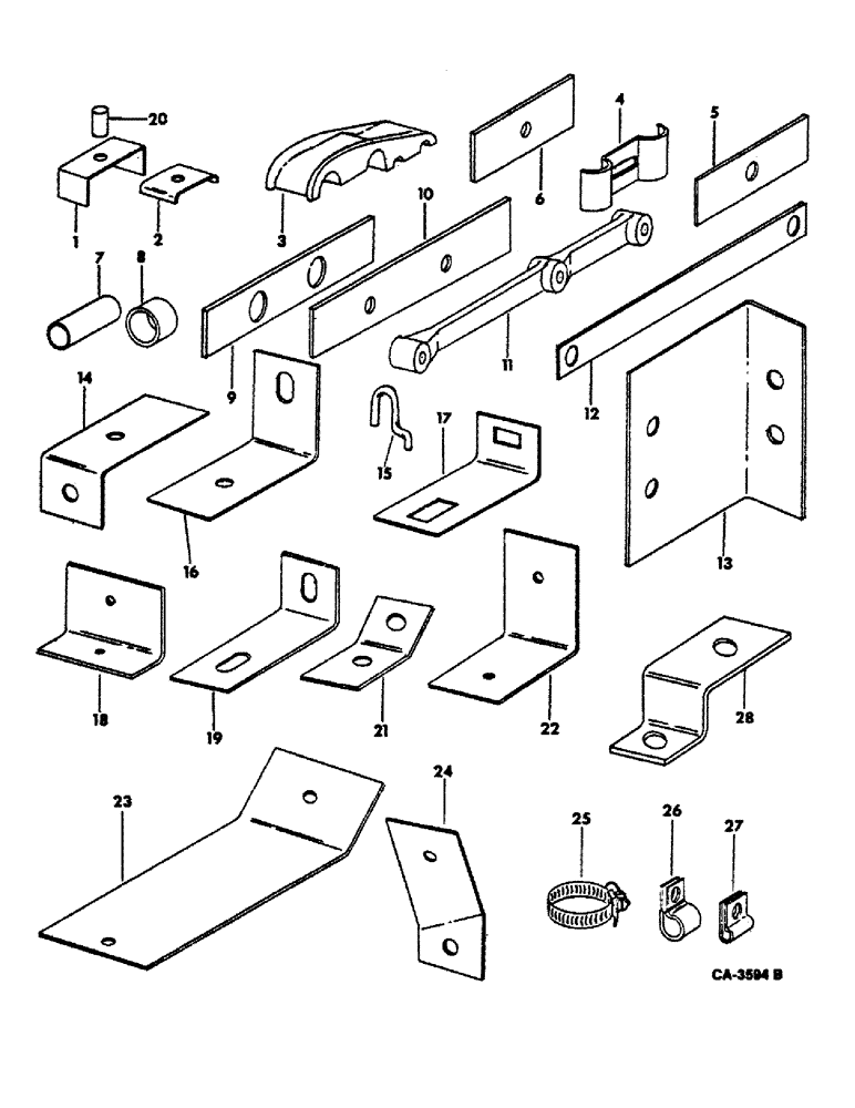 Схема запчастей Case IH 815 - (10-01) - HYDRAULICS, HYDRAULIC FASTENERS (07) - HYDRAULICS