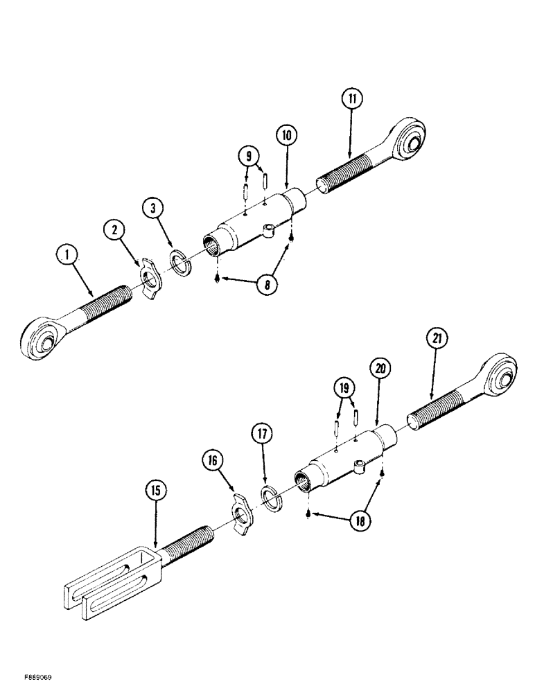 Схема запчастей Case IH 9370 - (9-012) - THREE POINT HITCH LIFT LINKS, PRIOR TO P.I.N. JEE0069308, 9370 AND 9380 ONLY (09) - CHASSIS/ATTACHMENTS