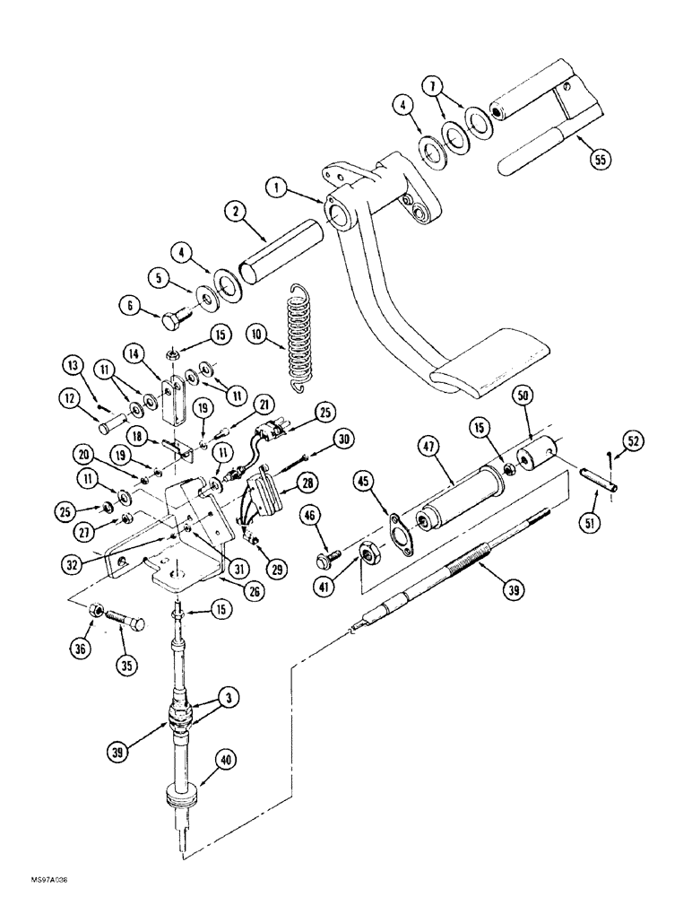 Схема запчастей Case IH 9380 QUADTRAC - (6-038) - TRANSMISSION CLUTCH CONTROL (06) - POWER TRAIN