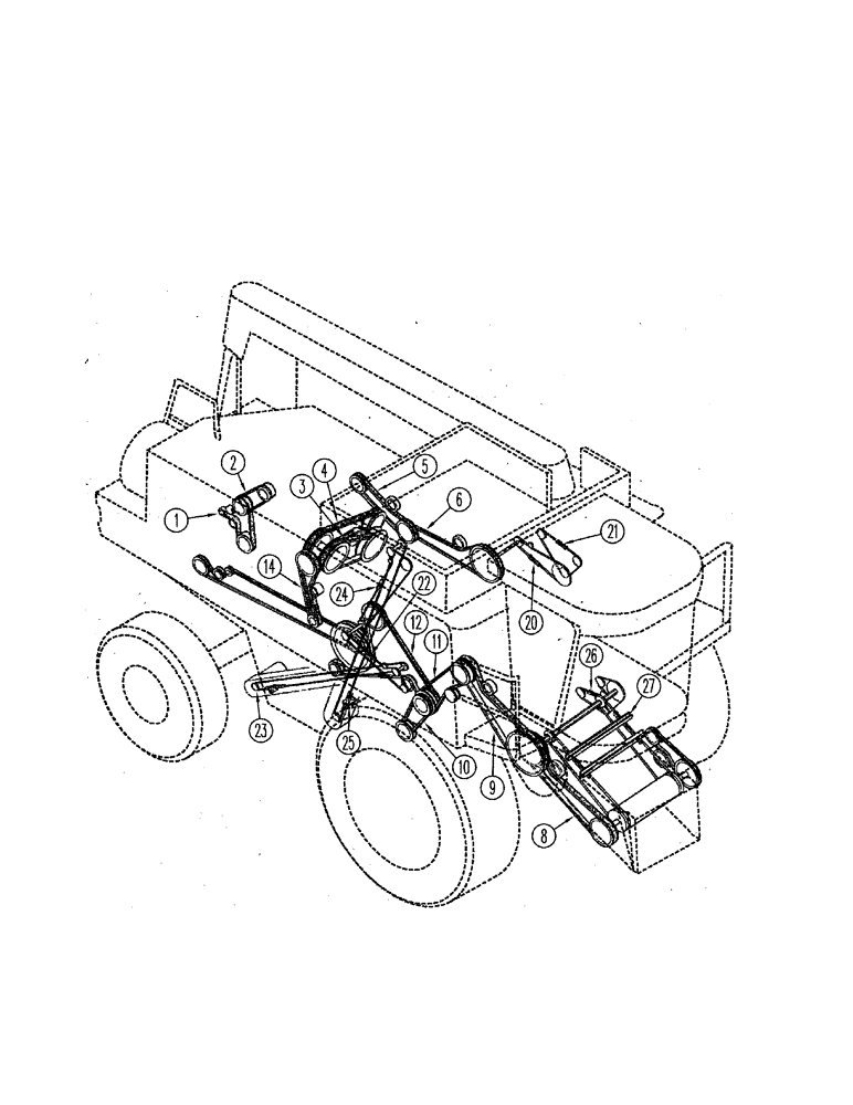 Схема запчастей Case IH 2344 - (01-19) - BELTS - CHAINS (00) - PICTORIAL INDEX