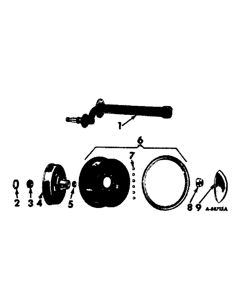 Схема запчастей Case IH VARIOUS - (B-099) - DISC WHEEL AND AXLE 