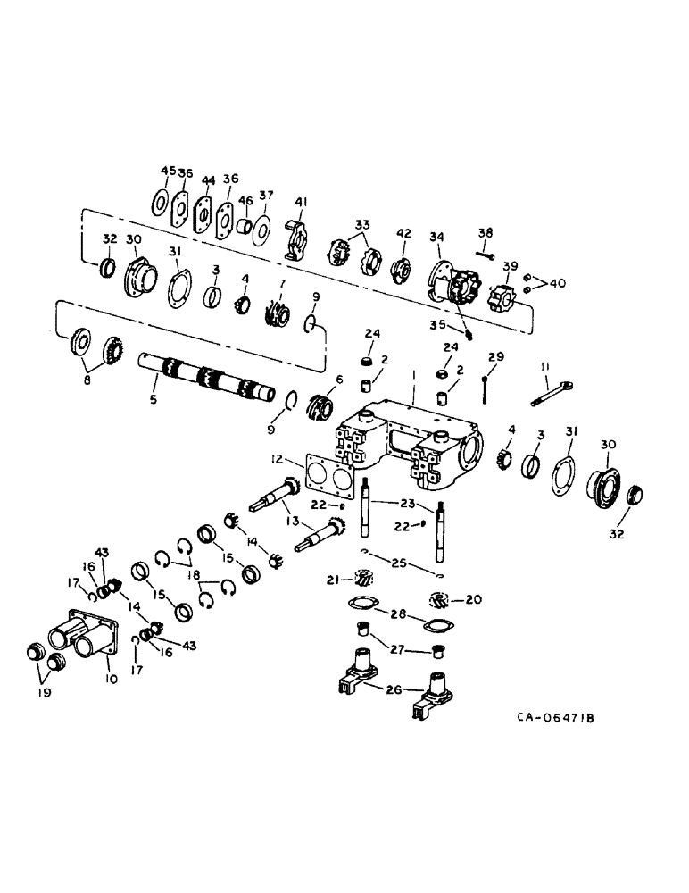 Схема запчастей Case IH 900 - SERIES - (B-14) - STALK ROLL AND GATHERER DRIVE GEAR CASE AND SLIP CLUTCH (58) - ATTACHMENTS/HEADERS