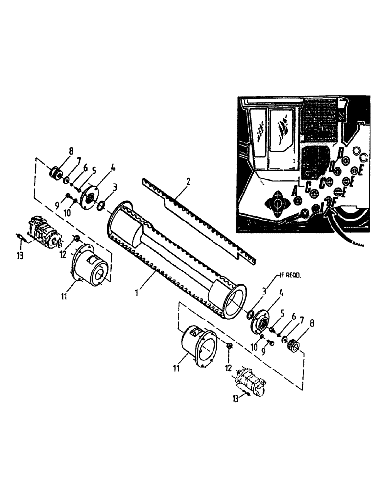 Схема запчастей Case IH 7000 - (A05-07) - BOTTOM ROLLERS, LOWER F Mainframe & Functioning Components