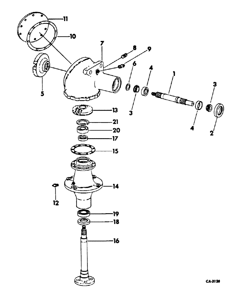 Схема запчастей Case IH 411 - (S-05) - GEAR HOUSING, 1972 AND SINCE 