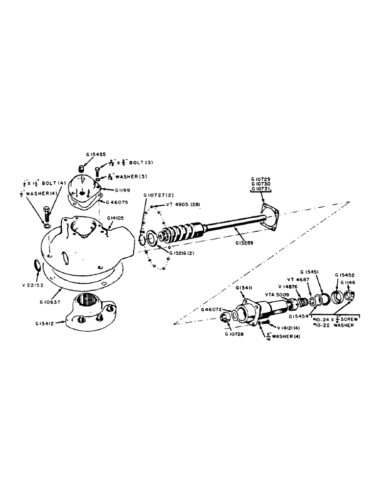 Схема запчастей Case IH 300B-SERIES - (138) - STEERING GEAR CAM AND LEVER HOUSING, 312B TRACTOR AND 311B, 411B W/ SINGLE FRONT WHEEL (05) - STEERING