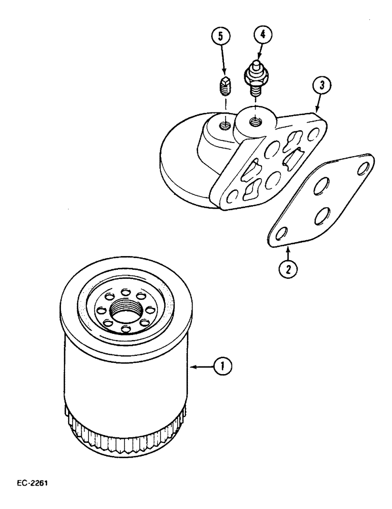 Схема запчастей Case IH 633 - (2-80) - OIL FILTER (02) - ENGINE