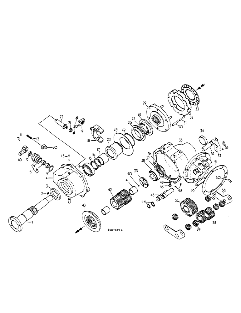 Схема запчастей Case IH HYDRO 84 - (07-203) - P.T.O. CLUTCH AND DRIVE, Z F AXLE (04) - Drive Train