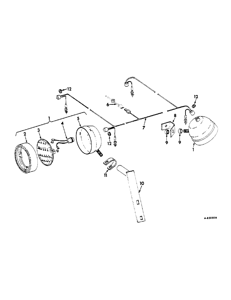 Схема запчастей Case IH 622 - (G-15) - ELECTRICAL SYSTEM, AUXILIARY LIGHTING (06) - ELECTRICAL SYSTEMS