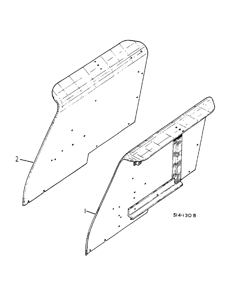 Схема запчастей Case IH HYDRO 84 - (13-017) - REAR FENDERS, CROWN TYPE (05) - SUPERSTRUCTURE